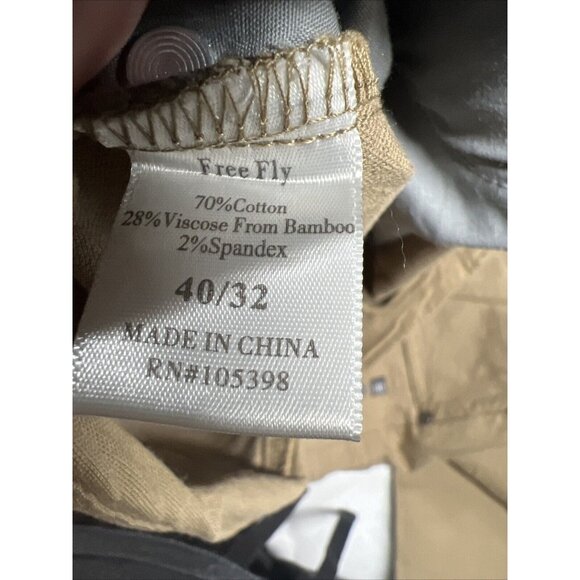 Free Fly Stretch Canvas 5 Pocket Men's Pants Timber Khaki Tan 40x32 - Picture 8 of 9
